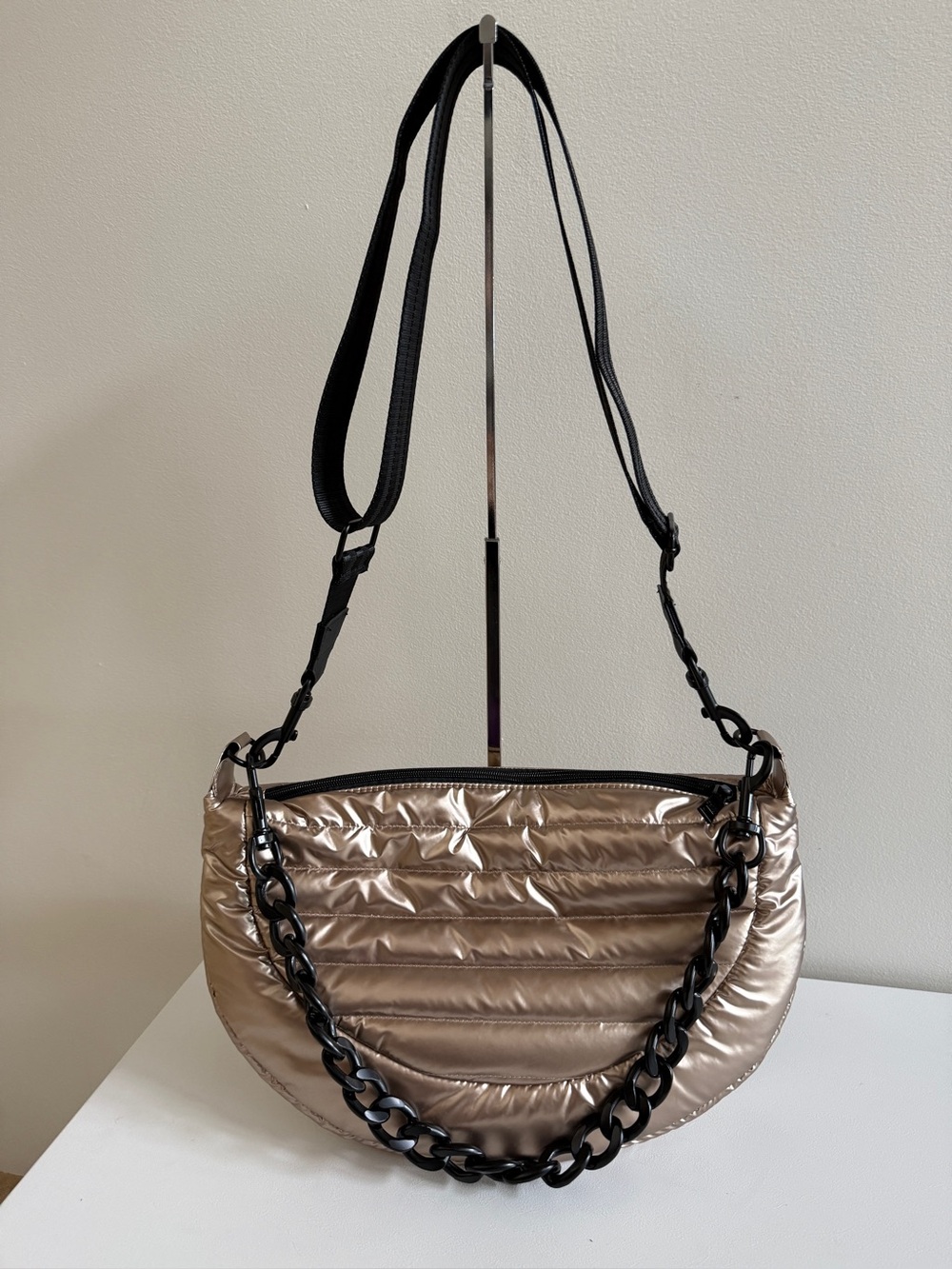 THINK ROYLN Elton Hobo Handbag Bag, Pearl Black